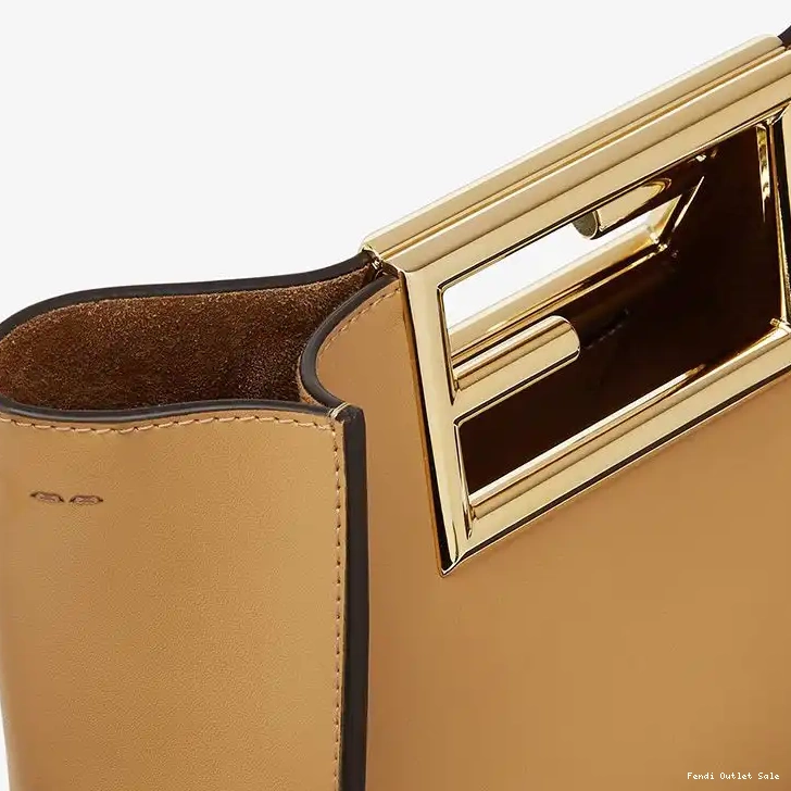 Cheap Bag Small Leather In Fendi Way Calf Apricot 0612